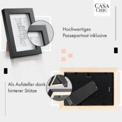 Chalcot Bilderrahmen 7er-Set 3 Größen Rechteckig Passepartout Echtholz -Haushaltsgeräte 10039352 de 0004 usp