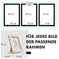 Chalcot Bilderrahmen 7er-Set 3 Größen Rechteckig Passepartout Echtholz -Haushaltsgeräte 10039356 de 0005 usp