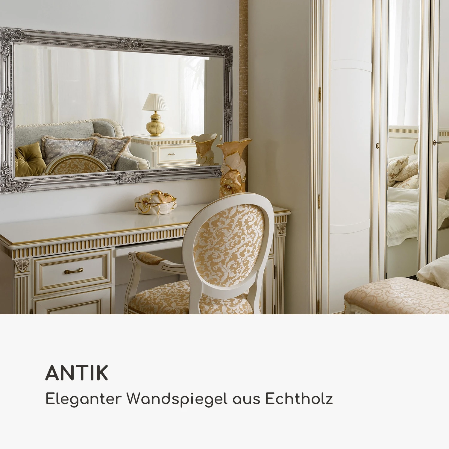 Wembley Wandspiegel Echtholz Rechteckig 140 X 75 Cm 2 Wembley Wandspiegel Echtholz Rechteckig 140 X 75 Cm – Bild 2