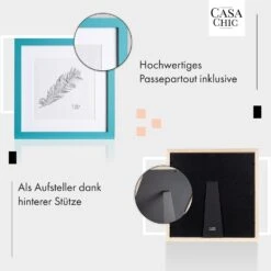 Clapton Bilderrahmen Quadratisch 24,4 X 24,4 Cm Fotos Passepartout Glas -Haushaltsgeräte 10039412 de 0004 usp