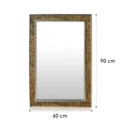 Watford Wandspiegel 90 X 60 Cm Echtholz Glasfliesen Mit Mosaikeffekt -Haushaltsgeräte 10039416 yy 0007 logo