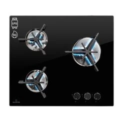 Trifecta 3 Gaskochfeld 3-flammig Gusseisen Glaskeramik