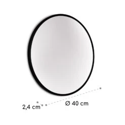 Fournier Wandspiegel Metallrahmen Rund Ø 40 Cm -Haushaltsgeräte 10039432 yy 0006 logo