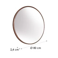 Fournier Wandspiegel Metallrahmen Rund Ø 80 Cm -Haushaltsgeräte 10039437 yy 0006 logo