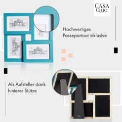 Woodford Bilderrahmen Quadratisch 4er-Rahmen 15 X 10 Cm Passepartout Holz -Haushaltsgeräte 10039454 de 0004 usp