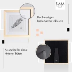 York Bilderrahmen Quadratisch 25 X 25 Cm Fotos Passepartout Glas -Haushaltsgeräte 10039458 de 0004 usp