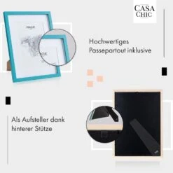 Finsbury Bilderrahmen Rechteckig 40 X 30 Cm Fotos Passepartout Glas -Haushaltsgeräte 10039487 de 0004 usp