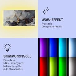 Mojave 1000 Smart 2-in-1 Heizgerät Infrarot Konvektor 120x60cm 1000W RGB-Licht -Haushaltsgeräte 10039825 de 0003 logo