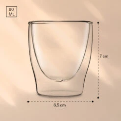 DUOS Doppelwandiges Glas 80 Ml Trinkglas Espresso Borosilikatglas -Haushaltsgeräte 10039886 yy 0007 logo