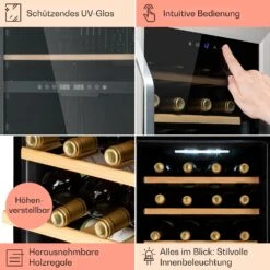 Vinamour 16 Uno Weinkühlschrank 16Fl./42l 5-18°C 41dB Glas -Haushaltsgeräte 10039897 de 0005 usp