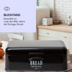 Delaware Brotkasten Metall 42 X 16 X 24,5 Cm Klappdeckel Lüftungslöcher -Haushaltsgeräte 10039909 de 0004 logo