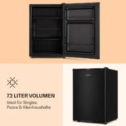 Obsidian Kühlschrank 72 Liter Eisfach Schwarz -Haushaltsgeräte 10039911 de 0004 logo