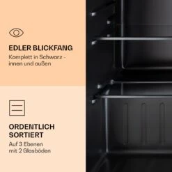 Obsidian Kühlschrank 72 Liter Eisfach Schwarz -Haushaltsgeräte 10039911 de 0005 logo
