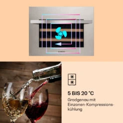 Vinsider 24 Built-In Uno Weinkühlschrank Einbaugerät 1 Zone 24 Flaschen Edelstahl -Haushaltsgeräte 10039913 de 0003 logo