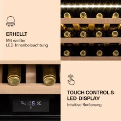 Vinsider 24 Built-In Uno Weinkühlschrank Einbaugerät 1 Zone 24 Flaschen Edelstahl -Haushaltsgeräte 10039913 de 0005 logo