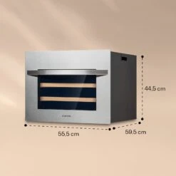 Vinsider 24 Built-In Uno Weinkühlschrank Einbaugerät 1 Zone 24 Flaschen Edelstahl -Haushaltsgeräte 10039913 yy 0006 logo