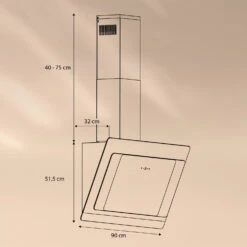 Aurora Eco 90 Dunstabzugshaube 550 M³/h 90cm Kopffrei Ambientelicht 14 Aurora Eco 90 Dunstabzugshaube 550 M³/h 90cm Kopffrei Ambientelicht -Haushaltsgeräte 10039930 yy 0007 logo