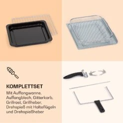 Prime Air Heißluftfritteuse 1500W 23l Timer 8 Programme -Haushaltsgeräte 10040025 de 0006 logo