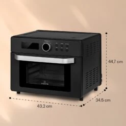 Prime Air Heißluftfritteuse 1500W 23l Timer 8 Programme -Haushaltsgeräte 10040025 yy 0007 dimensions