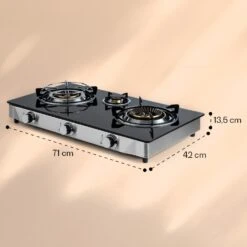 Barzona 3 Campingkocher 3 Brenner 3,4 KW & 0,75 KW & 4,3 KW Glasplatte & Edelstahlgehäuse 17 Barzona 3 Campingkocher 3 Brenner 3,4 KW & 0,75 KW & 4,3 KW Glasplatte & Edelstahlgehäuse -Haushaltsgeräte 10040045 yy 0011 dimensions