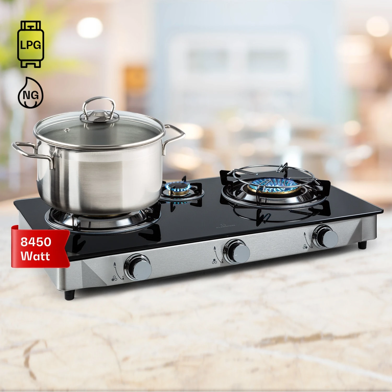 Barzona 3 Campingkocher 3 Brenner 3,4 / 0,75 / 4,3 KW Glas Edelstahl 1 Barzona 3 Campingkocher 3 Brenner 3,4 / 0,75 / 4,3 KW Glas Edelstahl