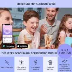 Dolce Bacio Smart Eiscremebereiter Yogurtmaker Kompressor 2 Liter WiFi Touch Edelstahl -Haushaltsgeräte 10040048 de 0003 logo