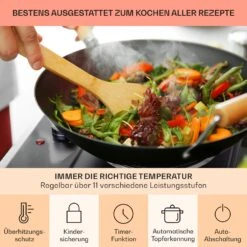 Ramsey Doppel-Kochfeld 2400W 11 Leistungsstufen Glaskeramik -Haushaltsgeräte 10040071 de 0005 usp