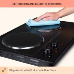 Ramsey Doppel-Kochfeld 2400W 11 Leistungsstufen Glaskeramik -Haushaltsgeräte 10040071 de 0008 usp