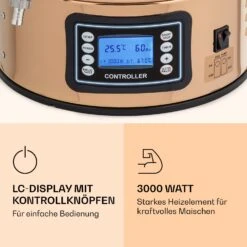 Mundschenk Maischekessel, Bierbrauanlage, 2500 W, 30 L, 9 Programme 9 Mundschenk Maischekessel, Bierbrauanlage, 2500 W, 30 L, 9 Programme -Haushaltsgeräte 10040144 de 0003 logo