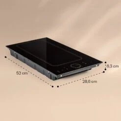 Victoria Domino Induktionskochfeld Einbau 3500W Flexzone Timer -Haushaltsgeräte 10040199 yy 0007 dimensions