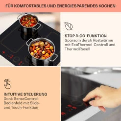 Victoria 4 Flex Induktionskochfeld Einbau 7000W 2 Flexzonen Timer -Haushaltsgeräte 10040201 de 0004 usp