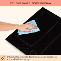 Victoria 4 Flex Induktionskochfeld Einbau 7000W 2 Flexzonen Timer -Haushaltsgeräte 10040201 de 0008 usp