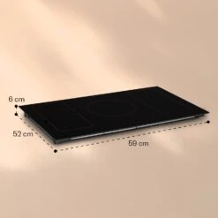 Victoria 5 Flex Induktionskochfeld Einbau 7400W 2 Flexzonen Timer -Haushaltsgeräte 10040203 yy 0009 dimensions