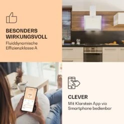 Aurora 60 Smart Dunstabzugshaube 550 M³/h 60cm Kopffrei Ambiente-Licht EEC A++ -Haushaltsgeräte 10040235 de 0003 logo