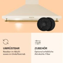 Montblanc 90 Dunstabzugshaube 610m³/h 165W 2x1,5W LED Reling -Haushaltsgeräte 10040265 de 0005 logo