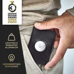 ZNAP Airtag Wallet 8 Karten Münzfach 9x1,5x6 Cm (BxHxT) RFID-Schutz -Haushaltsgeräte 10040310 de 0007 usp