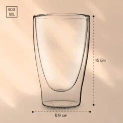 DUOS Doppelwandiges Glas 400 Ml Trinkglas Espresso Borosilikatglas -Haushaltsgeräte 10040381 yy 0007 logo