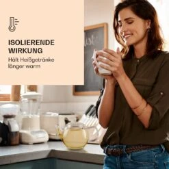 Glaskanne 800 Ml Borosilikatglas Mit Deckel, Teesieb Und Teeblumen -Haushaltsgeräte 10040415 de 0004 logo