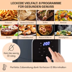 Crisp-Pro Heißluftfritteuse Air Fryer 1400W 3,5 Ltr 8 Programme Timer -Haushaltsgeräte 10040701 de 0003 logo