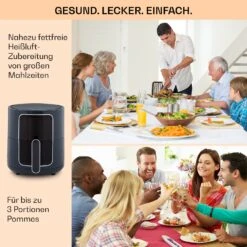 Crisp-Pro Heißluftfritteuse Air Fryer 1400W 3,5 Ltr 8 Programme Timer -Haushaltsgeräte 10040701 de 0005 logo