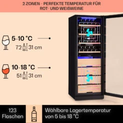 Barossa 123 Duo Weinkühlschrank 123 Fl 226 Ltr 2 Zonen Touch-Steuerung 10 Barossa 123 Duo Weinkühlschrank 123 Fl 226 Ltr 2 Zonen Touch-Steuerung -Haushaltsgeräte 10040721 de 0003 usp