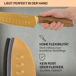 Kazuno Messerset 7 Teile Magnetischer Block PVD Titanium-Beschichtung -Haushaltsgeräte 10040726 de 0003 usp