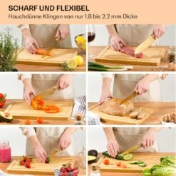 Kazuno Messerset 7 Teile Magnetischer Block PVD Titanium-Beschichtung -Haushaltsgeräte 10040726 de 0006 usp