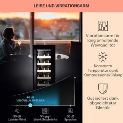 Vinovilla 20 Built-In Weinkühlschrank 50l / 20 Flaschen Glastür Edelstahl -Haushaltsgeräte 10040729 de 0004 logo