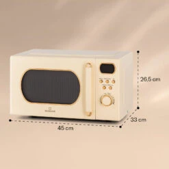 Julieta Mikrowelle Mit Grill 20l 700 / 800 W Ø25,5cm 8 Programme -Haushaltsgeräte 10040731 yy 0007 dimensions