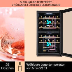 Barossa 29 Duo Weinkühlschrank 29 Fl 80 Ltr 2 Zonen Drucktasten 9 Barossa 29 Duo Weinkühlschrank 29 Fl 80 Ltr 2 Zonen Drucktasten -Haushaltsgeräte 10041124 de 0003 usp