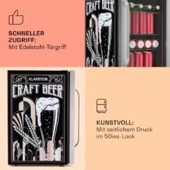 Beersafe 70 Craft Beer Edition Kühlschrank 70 Liter Glastür Edelstahl 11 Beersafe 70 Craft Beer Edition Kühlschrank 70 Liter Glastür Edelstahl -Haushaltsgeräte 10041181 de 0004 usp