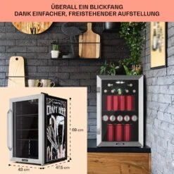 Beersafe 70 Craft Beer Edition Kühlschrank 70 Liter Glastür Edelstahl 14 Beersafe 70 Craft Beer Edition Kühlschrank 70 Liter Glastür Edelstahl -Haushaltsgeräte 10041181 de 0007 usp