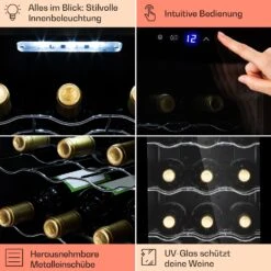 Barolo 12 Uno Weinkühlschrank 37 Ltr 12 Flaschen 11-18°C SingleZone -Haushaltsgeräte 10041205 de 0005 usp