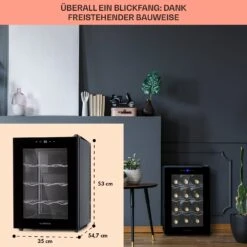 Barolo 12 Uno Weinkühlschrank 37 Ltr 12 Flaschen 11-18°C SingleZone -Haushaltsgeräte 10041205 de 0006 usp